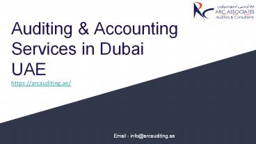 Auditing and Accounting Company In UAE