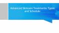 Advanced Skincare Treatments: Types and Schedule PowerPoint PPT Presentation