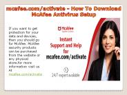 mcafee.com/activate - How To Activate McAfee