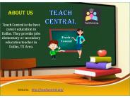 Secondary School Teacher Career