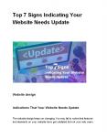 Top 7 Signs Indicating Your Website Needs Update PowerPoint PPT Presentation
