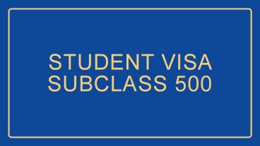 Subclass 500 Visa | Student Visa 500 | ISA Migrations
