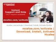 mcafee.com/activate - Guide to Download McAfee