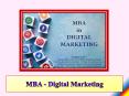 MBA - Digital Marketing PowerPoint PPT Presentation