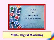 MBA - Digital Marketing
