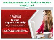 mcafee.com/activate | Redeem McAfee Retail Card