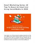10 Tips To Boost An Email List Using Social Media In 2020 PowerPoint PPT Presentation