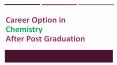 Career Options After Post Graduation in Chemistry PowerPoint PPT Presentation