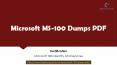 Microsoft MS-100 Dumps PDF [2020] - Up-to-dated Exam Practice Questions PowerPoint PPT Presentation
