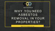 Asbestos removal in properties