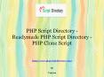 Readymade PHP Script Directory PowerPoint PPT Presentation