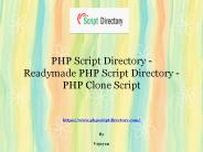 Readymade PHP Script Directory