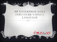 HP Enterprise Data structure using C language