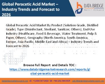Peracetic Acid Market