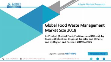 Food Waste Management Market – Growth, Trends and Forecasts (2020 - 2025)