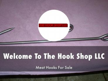 Detail Presentation About Meat Hooks