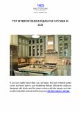 TOP INTERIOR DESIGN IDEAS FOR KITCHEN IN 2020 PowerPoint PPT Presentation