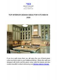 TOP INTERIOR DESIGN IDEAS FOR KITCHEN IN 2020