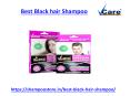 Find the best black hair shampoo in india PowerPoint PPT Presentation