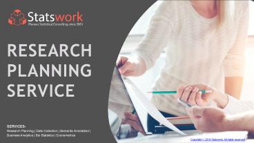 Research Planning Services | Research Planning help | Data Analysis Services – Statswork