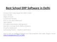 Best School ERP Software in Delhi PowerPoint PPT Presentation