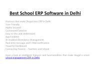 Best School ERP Software in Delhi