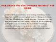Cool ideas if you want to order birthday cake online