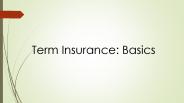 Term Life Insurance