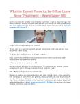 What to Expect From An In-Office Laser Acne Treatment - Anew Laser MD PowerPoint PPT Presentation