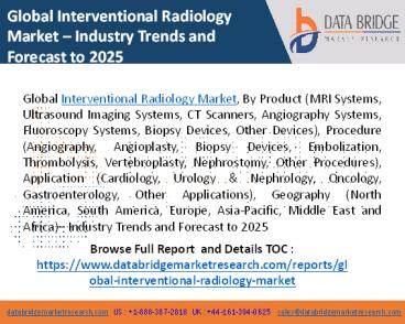 Interventional Radiology Market