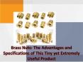 List 5 of different types of brass nuts PowerPoint PPT Presentation