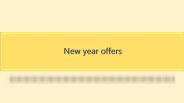 New year offers