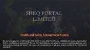 Health and Safety Management System