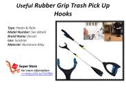 Useful Rubber Grip Trash Pick Up Hooks