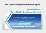 Best Flight Booking Software for travel agents