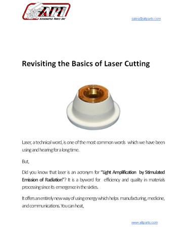 Revisiting the Basics of Laser Cutting