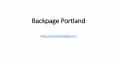 Backpage Portland PowerPoint PPT Presentation