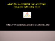 Aeon Management Inc - Chennai 85