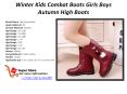 Winter Kids Combat Boots Girls Boys Autumn High Boots PowerPoint PPT Presentation