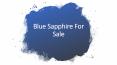 Blue Sapphire For Sale