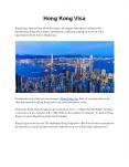 HONG KONG VISA PowerPoint PPT Presentation