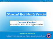 Diamond Tool Matrix Powder