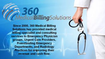 Urgent Care Billing Services in Texas - 360 Medical Billing Solutions