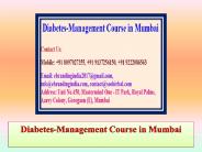 Diabetes-Management Course in Mumbai.