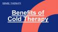 Benefits of Cold Therapy PowerPoint PPT Presentation