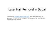 rlaser hair removal in Dubai