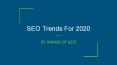 SEO Trends For 2020 - WINGS OF SEO PowerPoint PPT Presentation