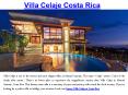 Villa Celaje Costa Rica PowerPoint PPT Presentation