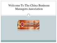 DBA Program , Outstanding Chinese:- www.hkcbma.org