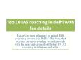 Top 10 IAS Coaching in Delhi with fee Detail 2020 PowerPoint PPT Presentation